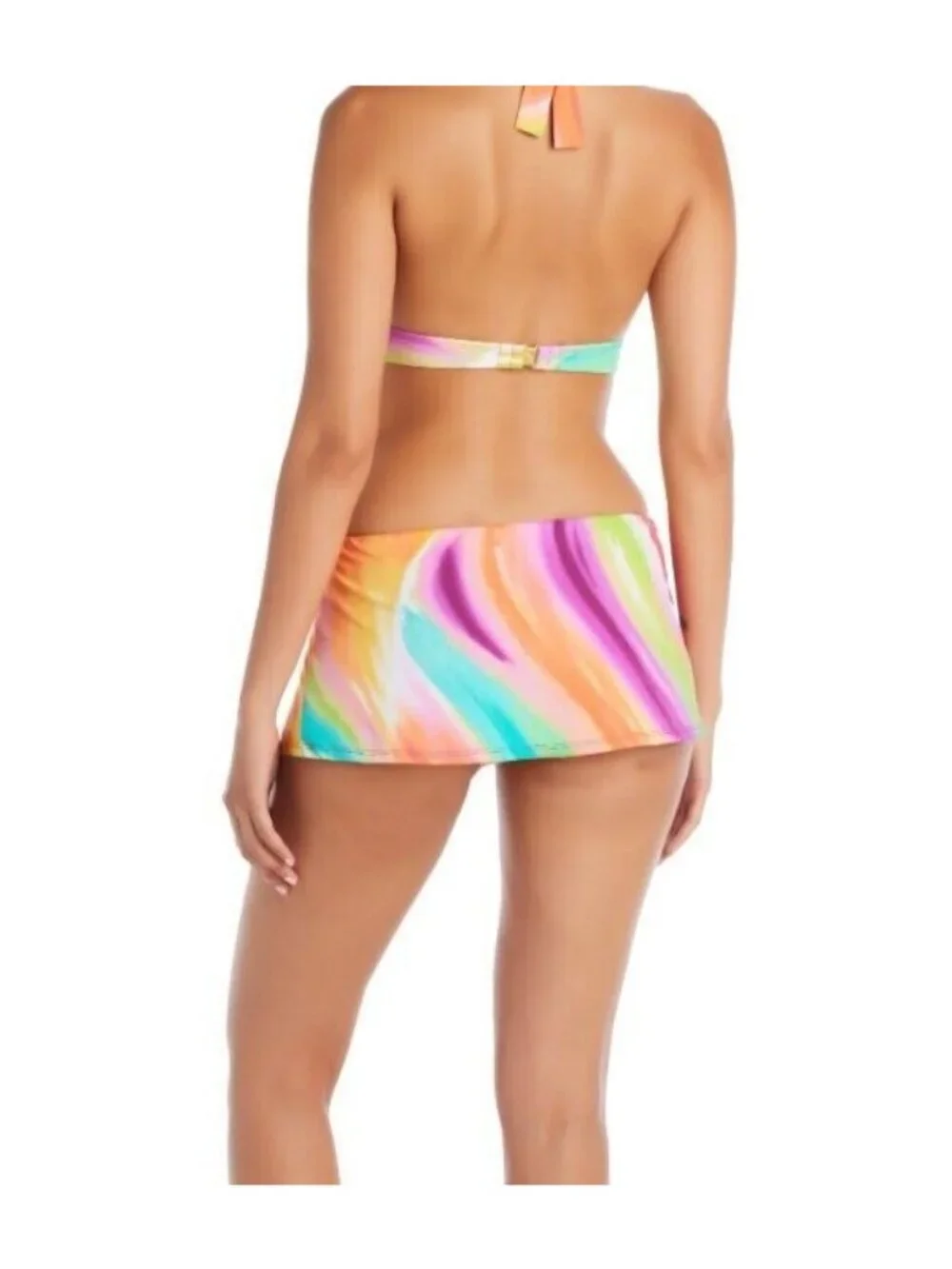 Bleu Rod Beattie 14 Splash Out Slit Skirt Bikini Bottom Swimwear Ombre Swimwear